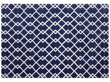 Vloerkleed polyester blauw 160 x 230 cm SERRES