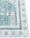 Teppich Baumwolle mintgrün 80 x 150 cm orientalisches Muster Kurzflor FULLA_852231