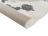Teppich weiß / grau 200 x 300 cm Shaggy Langflor GORIS_854474