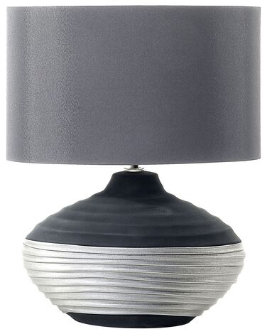 Lámpara de mesa gris LIMA