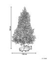 Zasněžený umělý vánoční stromek 180 cm zelený DENALI_783719