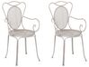 Lot de 2 chaises de jardin grises CILENTO_763384