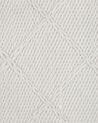 Teppich Wolle cremeweiss 140 x 200 cm Kurzflor ELLEK_734511