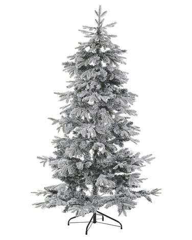 Künstlicher Weihnachtsbaum schneebedeckt 180 cm weiß TOMICHI
