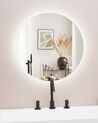 Round LED Wall Mirror ø 60 cm Silver CALLAC_780747