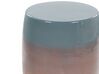 Accent Side Table Golden Brown and Blue FRAGUITA_883367