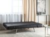 Faux Leather Sofa Bed Black BRISTOL_742893