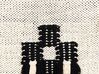 Dekoracja ścienna makrama  bawełniana beżowo-czarna LARKANA_841407