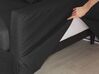 Sofá 3 plazas tapizado con funda extraíble negro GILJA_792580