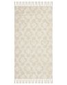 Tappeto cotone beige chiaro 80 x 150 cm AKSARAY_849104