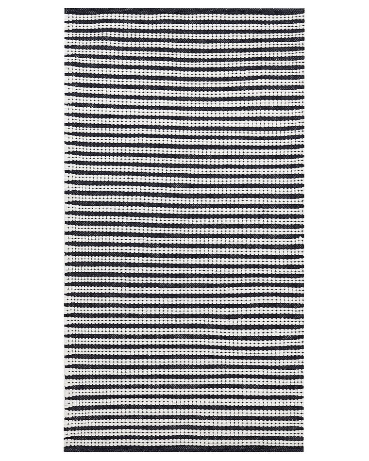 Dywan bawełniany 80 x 150 cm biały z niebieskim SOFULU_842830