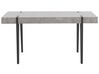 Jedálenský stôl 150 x 90 cm betónový vzhľad/čierna ADENA_782308