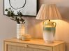 Ceramic Table Lamp Green and White LIMONES_871481