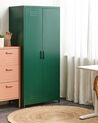 2 Door Metal Storage Cabinet Green VARNA_826269