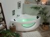 Whirlpool Corner Bath with LED 2050 x 1460 mm White TOCOA_762908