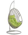 PE Rattan Hanging Chair with Stand Taupe Beige ARPINO_724616