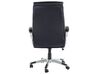 Cadeira de escritório em pele sintética preta KING_343373