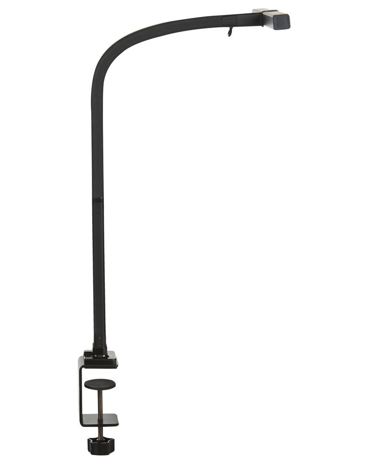 Schreibtischlampe LED schwarz 48 cm rechteckig klemmbar AURIGA_873096
