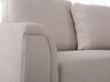 Left Hand Fabric Corner Sofa with Ottoman Beige OSLO_66430