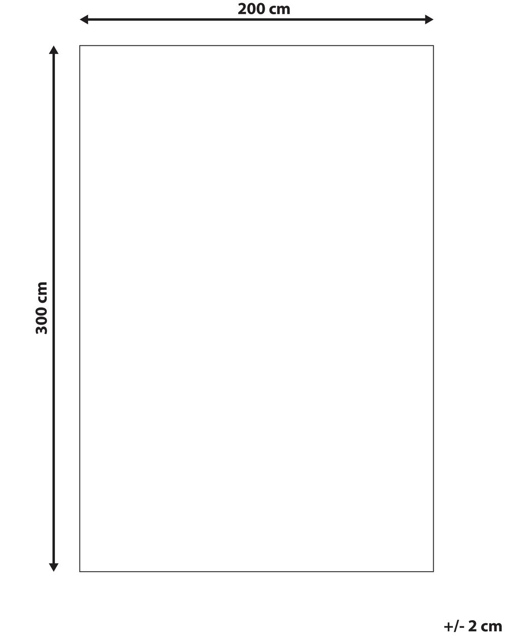 Tappeto da interni 200x300 cm in cotone bianco e bordi in juta