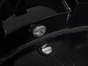 Bubbelhörnbadkar med LED-belysning 198 x 144 cm svart MARTINICA_763735