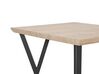 Dining Table 70 x 70 cm Light Wood with Black BRAVO_750526