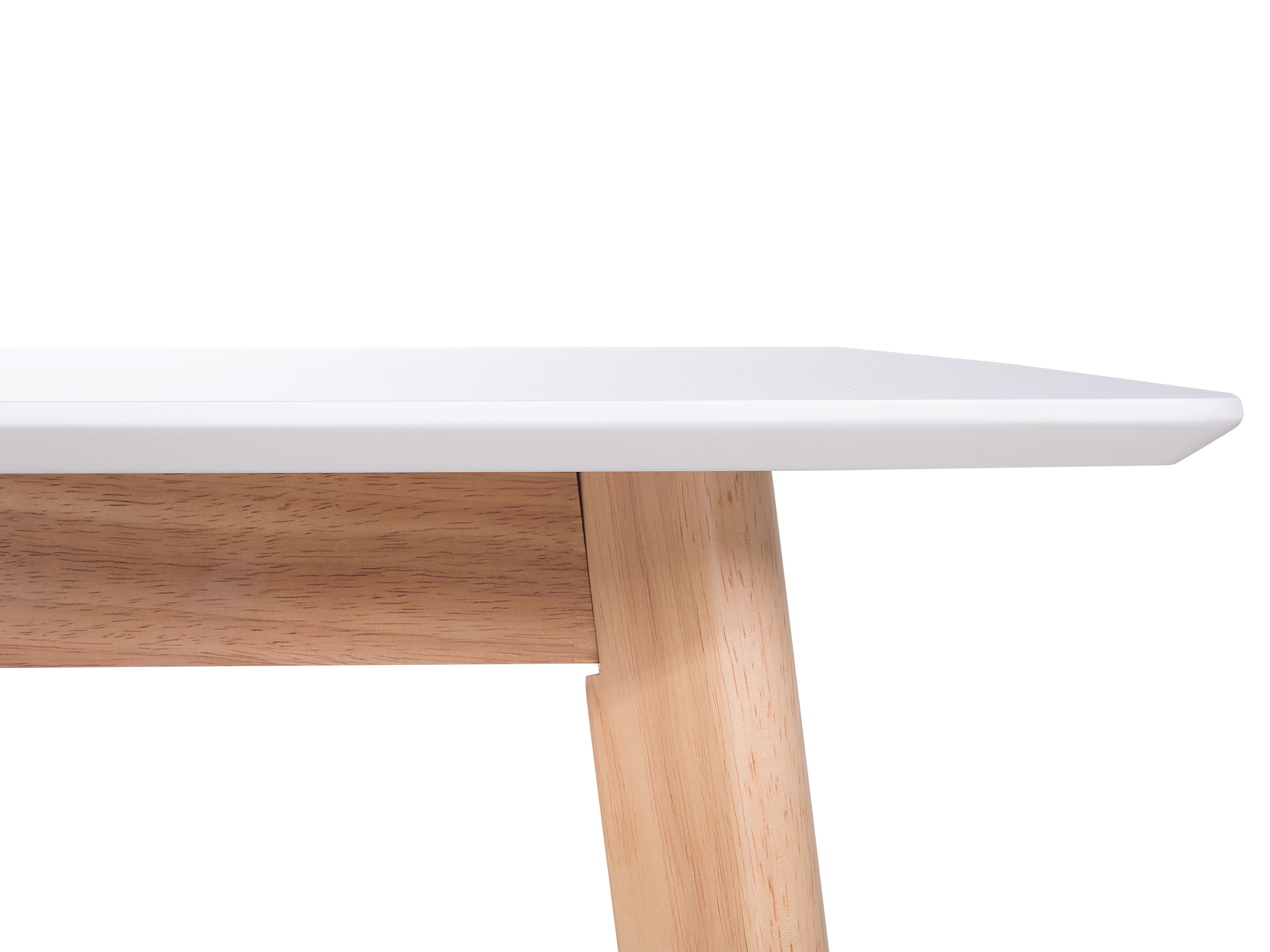 Esstisch weiß 120/155 x 80 cm Verlängerungsstück MEDIO | Beliani.de