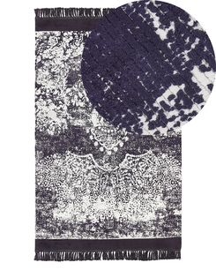 Matto viskoosi violetti/valkoinen 140 x 200 cm AKARSU Matto viskoosi violetti/valkoinen 140 x 200 cm AKARSU