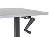 Fekete és szürke manuálisan állítható íróasztal 160 x 72 cm DESTINES_898919
