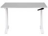 Hæve sænkebord manuelt hvid/grå 120 x 72 cm DESTINAS_899067