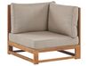 5 Seater Certified Acacia Wood Garden Corner Sofa Set Light TIMOR II_905757