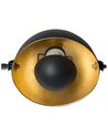 Metal Wall Lamp Black and Gold THAMES II_732206