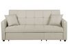 Fabric Sofa Bed Beige GLOMMA_717946