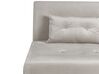 Velvet Single Sofa Bed Light Grey FARRIS_875683