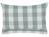 Set of 2 Cushions Checked 40 x 60 cm Mint Green TAMNINE_902340