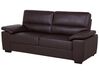 Faux Leather Sofa Set Brown VOGAR_730471