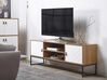 TV-Möbel heller Holzfarbton / weiß 150 x 40 x 55 cm NUEVA_787484