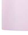 Hängeleuchte Stoff rosa Trommelform rund LOVU_778954