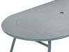 Stół ogrodowy metalowy 160 x 90 cm jasnoniebieski CALVI_815589