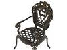 Conjunto de 2 sillas de jardín marrones SAPRI_765663