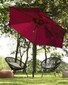 Parasol de jardin rouge bordeaux ⌀ 270 cm VARESE_700146