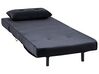 Velvet Sofa Bed Black VESTFOLD_850998