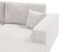 Left Hand 3 Seater Corner Sofa White LOFOTEN _900424
