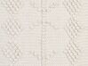 Pouf en coton blanc 40 x 40 cm WARANGAL_843660