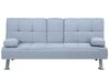 Sofá-cama em tecido cinzento claro ROXEN_701993