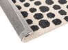 Teppich beige / schwarz 160 x 230 cm gepunktetes Muster HAVRAN_836384