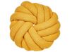 Set of 2 Boucle Knot Cushions 31 x 31 cm Yellow AKOLA_854731
