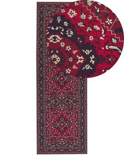 Matto kangas punainen 80 x 240 cm VADKADAM