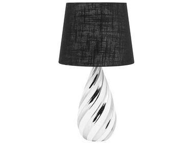 Lampada da tavolo nero/argento 65 cm VISELA