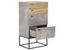 4 Drawer Chest Concrete Effect with Light Wood ACRA_790426